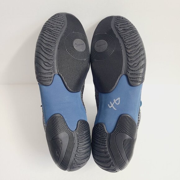 NEW Nike Tawa Flyknit Wrestling Shoes CI2952-004 Size 12 Gray Blue